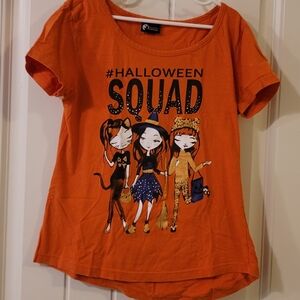 Holiday Editions Vibrant Orange Halloween Tee